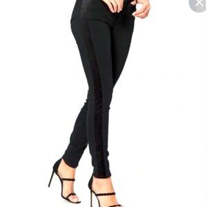 Paige Hoxton skinny jean with velvet stripe